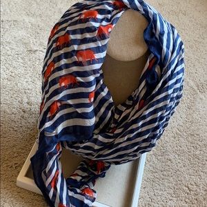 Stella & Dot Navy Stripe Elephant Scarf